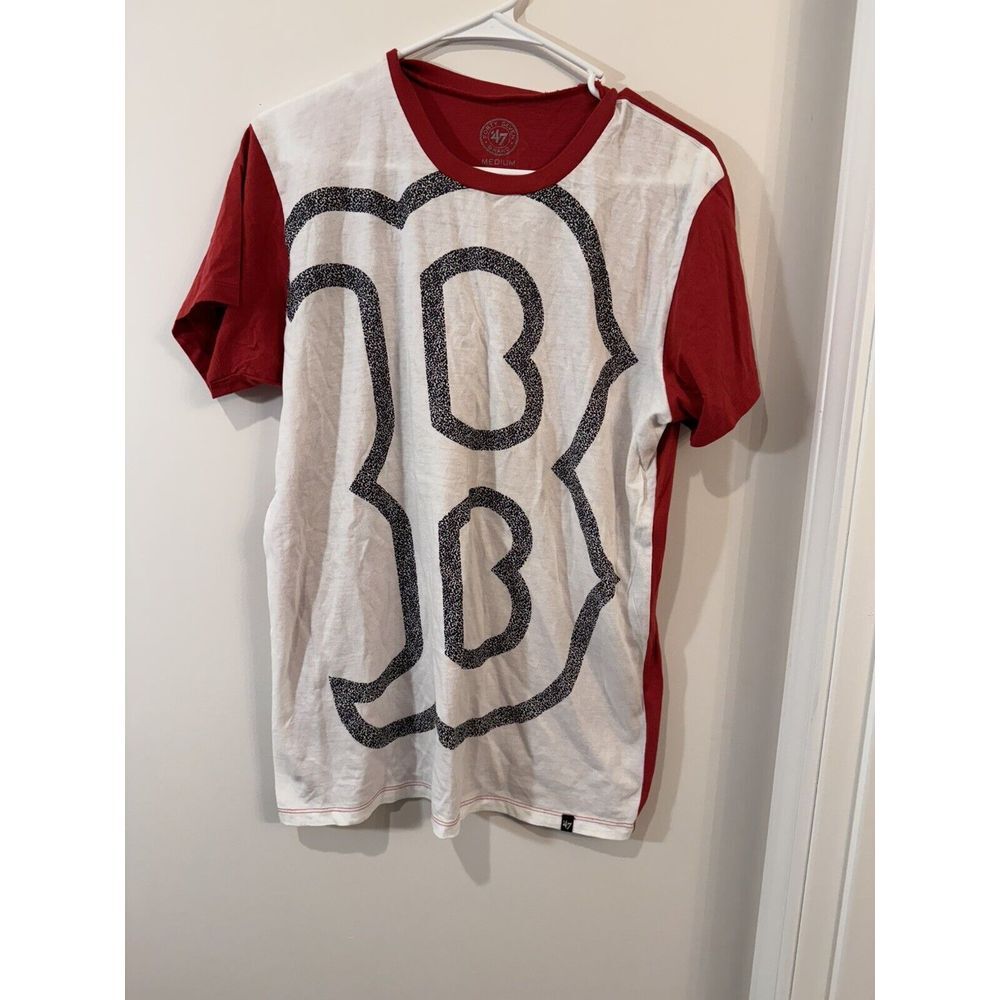 Women 47 Brand Medium Boston Red Sox Short Sleeve Logo T-shirt